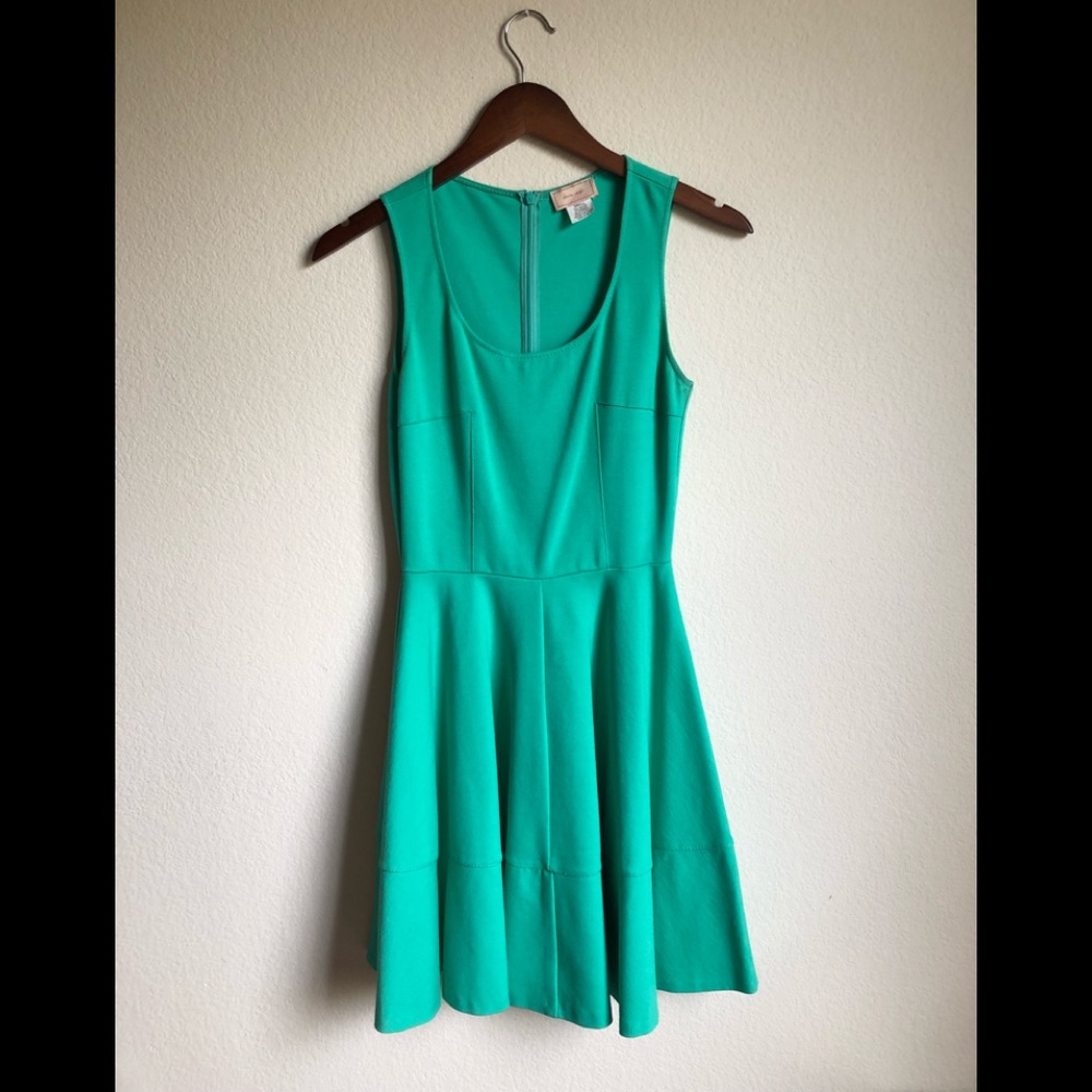 Love...Ady sea green flounce dress